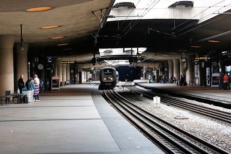 Станция метро в терминале аэропорта Копенгаген