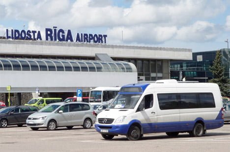 Bus 222 and 241 at Riga airport