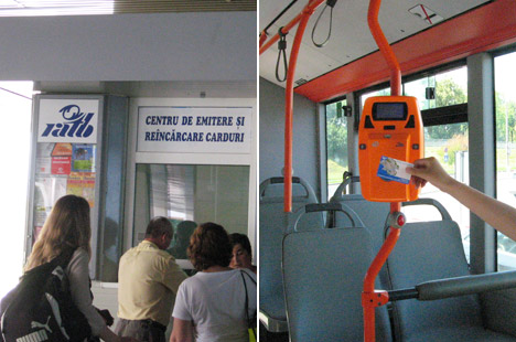 Bus pass to Bucharest from the airport