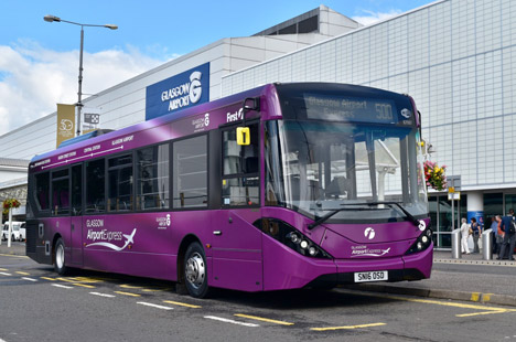 Shuttle Bus 500 near Glasgow Airport