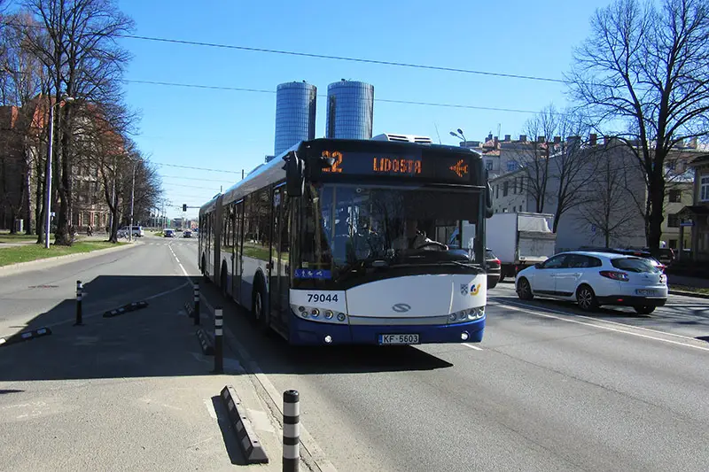 Городской автобус №22 в Риге